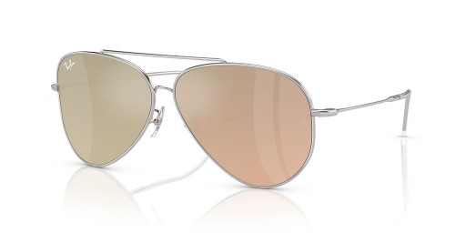 Ray-Ban RBR0101S الطيار العكسي L (59 - 11) / البنفسجي العدسات و النظارات الشمسية الإطار الفضي
