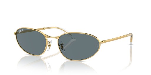 Ray-Ban RB3734 XL (59 - 18) / العدسات الزرقاء والذهب نظارات الإطار