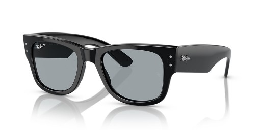 Ray-Ban RB0840S ميجا عابر سبيل م (51 - 21) / الأزرق العدسات و النظارات الشمسية الإطار الأسود