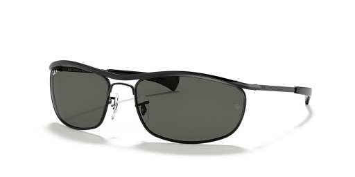 Ray-Ban RB3119M أولمبي أنا ديلوكس L (62 - 18) / الأخضر العدسات و النظارات الشمسية الإطار الأسود