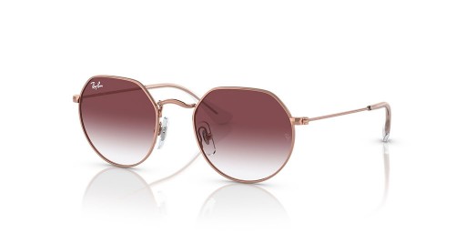 Ray-Ban RB9565S جاك الاطفال م (47 - 19) / البنفسجي عدسات و نظارات الإطار الوردي