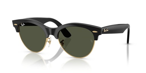 Ray-Ban RB2341 Clubmaster طريقة م (51 - 19) / الأخضر العدسات و النظارات الشمسية الإطار الأسود