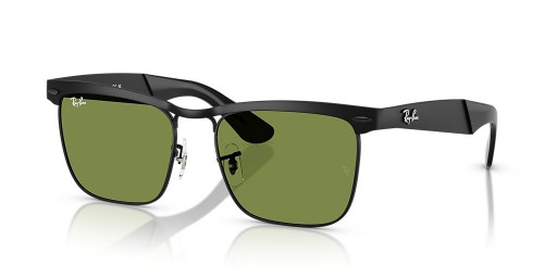 Ray-Ban RB3875 عابر سبيل ديلوكس لتر (53 - 18) / الأخضر العدسات و النظارات الشمسية الإطار الأسود