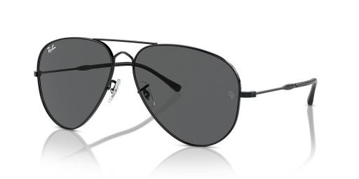 Ray-Ban RB3825 القديمة الطيار XL (58 - 14) / رمادي العدسات و النظارات الشمسية الإطار الأسود