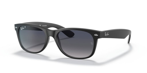 Ray-Ban RB2132F جديد عابر سبيل الكلاسيكية م (55 - 18) / الأزرق العدسات و النظارات الشمسية الإطار الأسود