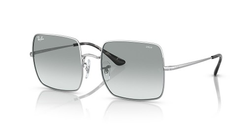 Ray-Ban RB1971 مربع 1971 الكلاسيكية L (54 - 19) / الأزرق العدسات و النظارات الشمسية الإطار الفضي