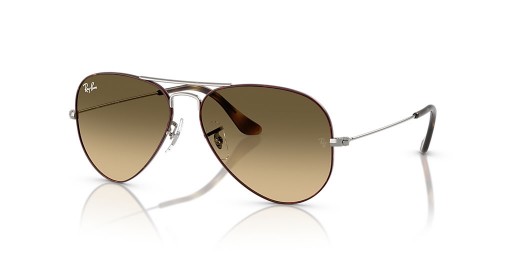 Ray-Ban RB3025 Aviator Large Metal XL (58 - 14) / العدسات البني و البني نظارات الإطار
