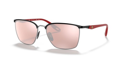 Ray-Ban RB3673M سكوديريا فيراري جمع م (56 - 17) / الفضة العدسات و النظارات الشمسية الإطار الأسود