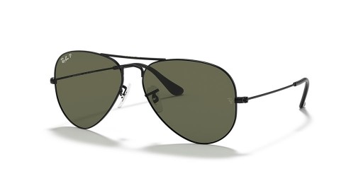 Ray-Ban RB3025 الطيار الكلاسيكية م (55 - 14) / الأخضر العدسات و النظارات الشمسية الإطار الأسود