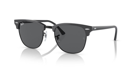 Ray-Ban RB3016 Clubmaster الكلاسيكية M (49 - 21) / رمادي العدسات و النظارات الشمسية الإطار الأسود