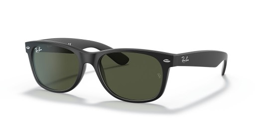Ray-Ban RB2132F جديد عابر سبيل ماتي م (55 - 18) / الأخضر العدسات و النظارات الشمسية الإطار الأسود