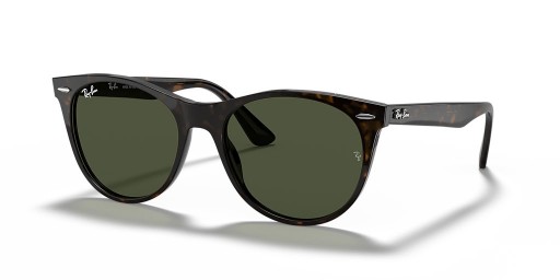 Ray-Ban RB2185 ابن السبيل الثاني الكلاسيكية L (55 - 18) / الأخضر العدسات السلحفاة نظارات الإطار