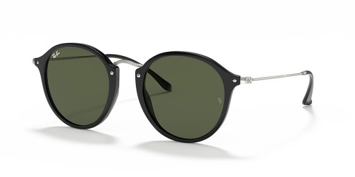 Ray-Ban RB2447 جولة البقعة XL (49 - 21) / الأخضر العدسات و النظارات الشمسية الإطار الأسود