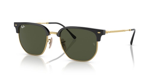 Ray-Ban RB4416 جديدة Clubmaster XL (53 - 20) / الأخضر العدسات و النظارات الشمسية الإطار الأسود