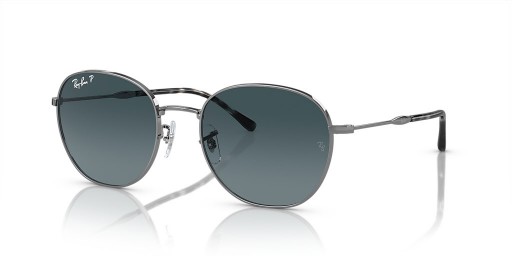 Ray-Ban RB3809 XL (55 - 20) / الأزرق العدسات و النظارات الشمسية الإطار الفضي