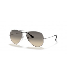 Ray-Ban RB3025 Ø§Ù„Ø·ÙŠØ§Ø± Ø§Ù„ØªØ¯Ø±Ø¬ XL (58 - 14) / Ø±Ù…Ø§Ø¯ÙŠ Ø§Ù„Ø¹Ø¯Ø³Ø§Øª Ùˆ Ø§Ù„Ù†Ø¸Ø§Ø±Ø§Øª Ø§Ù„Ø´Ù…Ø³ÙŠØ© Ø§Ù„Ø¥Ø·Ø§Ø± Ø§Ù„ÙØ¶ÙŠ