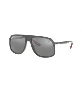 Ray-Ban RB4308M سكوديريا فيراري مجموعة XL (57 - 17) / الفضة العدسات رمادي نظارات الإطار