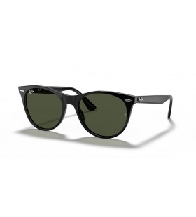 Ray-Ban RB2185 ابن السبيل الثاني الكلاسيكية L (55 - 18) / الأخضر العدسات و النظارات الشمسية الإطار الأسود
