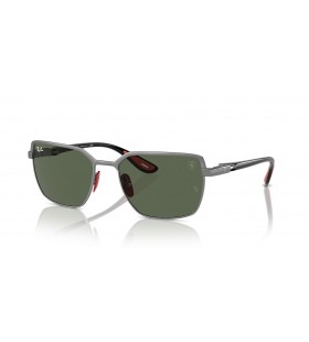 Ray-Ban RB3743M سكوديريا فيراري جمع XXL (58 - 19) / الأخضر العدسات رمادي نظارات الإطار