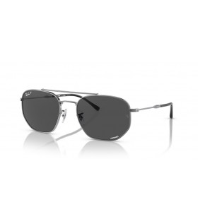 Ray-Ban RB3707 L (54 - 20) / رمادي العدسات و النظارات الشمسية الإطار الفضي