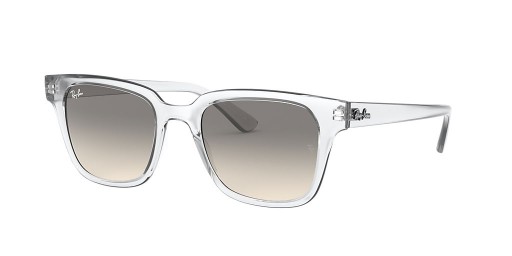 Ray-Ban RB4323 L (51 - 20) / Šedé čočky a Transparentní rám sluneční Brýle
