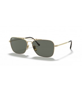 Ray-Ban RB8136M Karavanu Titan XL (58 - 15) / Zelené čočky a Zlatý rám sluneční Brýle
