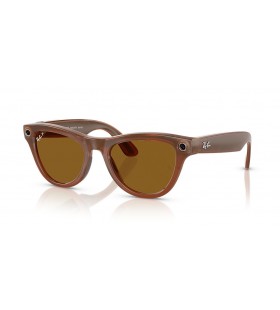 Ray-Ban RW4010 Meta Skyler M (52 - 20) / HnÄ›dÃ© ÄoÄky a BÃ©Å¾ovÃ¡ rÃ¡m sluneÄnÃ­ BrÃ½le