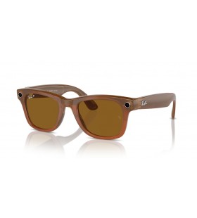 Ray-Ban RW4006 Ray-Ban | Meta Wayfarer L (53 - 22) / HnÄ›dÃ© ÄoÄky a BÃ©Å¾ovÃ¡ rÃ¡m sluneÄnÃ­ BrÃ½le
