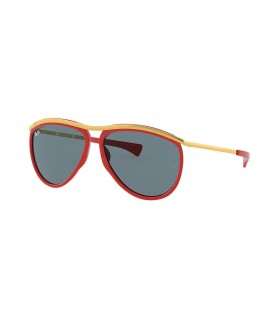Ray-Ban RB2219 Letec Olympionik M (59 - 13) / Modré čočky a sluneční Brýle Červený rámeček