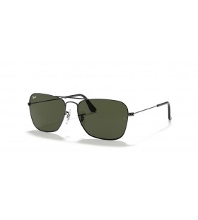 Ray-Ban Caravan RB3136 L (55 - 15) / ZelenÃ© ÄoÄky a StÅ™Ã­brnÃ½ rÃ¡m sluneÄnÃ­ BrÃ½le