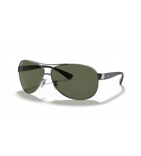 Ray-Ban RB3386 L (63 - 13) / Zelené čočky a Stříbrný rám sluneční Brýle