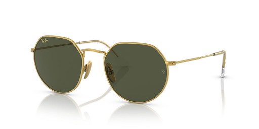 Ray-Ban RB8165 Jack Titanium M (53 - 20) / Grønne linser og Guld ramme Solbriller