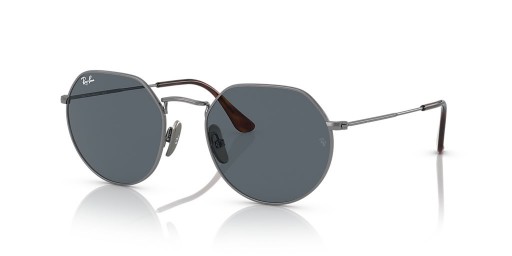 Ray-Ban RB8165 Jack Titanium M (53 - 20) / Blå linser og Sølv ramme Solbriller