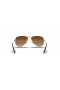 Ray-Ban RB9506S Aviator Børn M (50 - 13) / Brune linser og Guld ramme Solbriller
