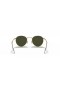 Ray-Ban RB3447 Runde Metal XS (47 - 21) / Grønne linser og Guld ramme Solbriller