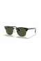 Ray-Ban RB3016F Klubmester Classic XL (55 - 19) / Grønne linser og Sort ramme Solbriller