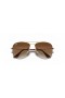 Ray-Ban RB9506S Aviator Børn M (50 - 13) / Brune linser og Guld ramme Solbriller
