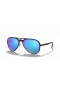 Ray-Ban RB4320CH Chromance L (58 - 16) / Blå linser og Sort ramme Solbriller