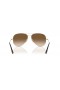 Ray-Ban RB8089 Aviator Titanium XXL (62 - 14) / Brune linser og Guld ramme Solbriller