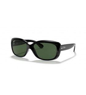 Ray-Ban RB4101 Jackie Ohh M (58 - 17) / GrÃ¸nne linser og Sort ramme Solbriller