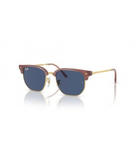 Ray-Ban RB9116S Ny Klubmester Kids-XL (47 - 17) / Blå linser og Pink ramme Solbriller