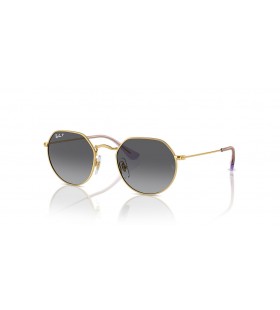 Ray-Ban RB9565S Jack Børn M (47 - 19) / Grå linser og Guld ramme Solbriller