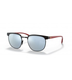 Ray-Ban RB3698M Scuderia Ferrari Collection L (53 - 20) / Sølv linser og Sort ramme Solbriller