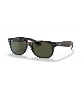 Ray-Ban RB2132 New Wayfarer Classic-M (55 - 18) / GrÃ¸nne linser og Tortoise frame Solbriller