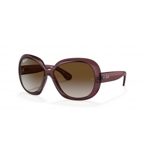 Ray-Ban RB4098 Jackie Ohh II Gennemsigtig M (60 - 14) / Grå linser og Brun ramme Solbriller