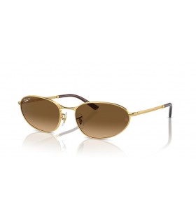 Ray-Ban RB3734 XL (59 - 18) / Brune linser og Guld ramme Solbriller