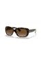 Ray-Ban RB4101 Jackie Ohh M (58 - 17) / Bruin lenzen en Schildpad frame Zonnebrillen