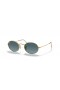 Ray-Ban RB3547 Ovale Metalen XL (54 - 21) / Blauwe lenzen en Goud frame Zonnebrillen