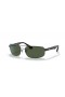 Ray-Ban RB3445 M (61 - 17) / Groene lenzen en Zwart frame Zonnebrillen