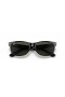 Ray-Ban RB2132F Nieuwe Wayfarer Classic M (55 - 18) / Groene lenzen en Zwart frame Zonnebrillen
